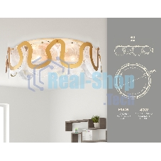 Светильник Ambrella light TR5327/6 GD/FR золото/белый матовый E14/6 max 40W D606*230