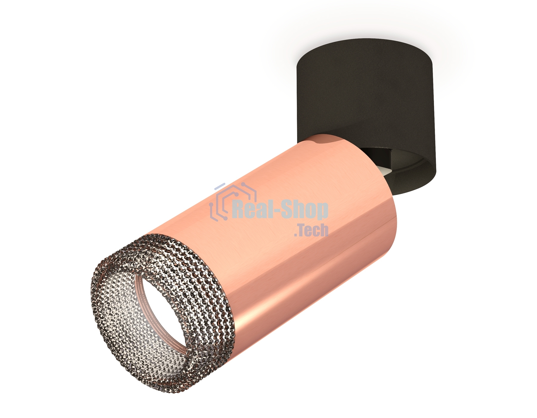 Светильник Ambrella Light XM6326041 PPG/BK/BK золото розовое полированное/черный/тонированный (A2221, C6326, N6151)