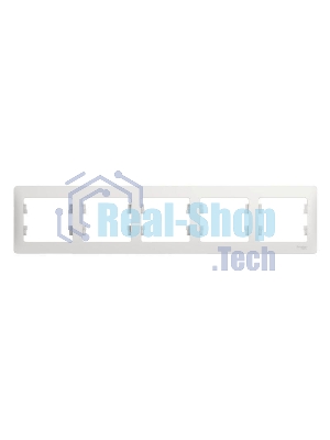 Рамка 5-м Glossa горизонт. бел. SchE GSL000105