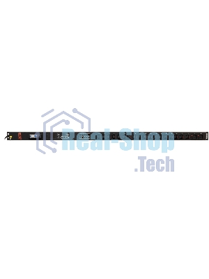 Блок распределения питания Powercom PDU-16AVMS20-18C13-2C19 18xC13+2xC19, 16A, 1,5U (1968234)