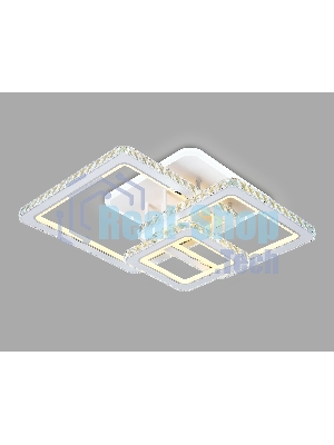 Управляемый светодиодный светильник Ambrella light FA1732/3 WH/CH белый/хром 145W 3000K/4200K/6400K 670*510*150 (ПДУ РАДИО 2.4G)