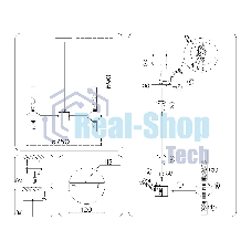 Люстра Ambrella light LH55353/14 BK/CGD/CL черный/золото/прозрачный G9/14 max 30W D750*690