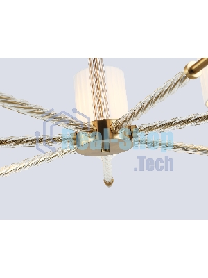 Люстра Ambrella light LH71503/7 BS/FR латунь/белый матовый E14*7 max 40W D840*640