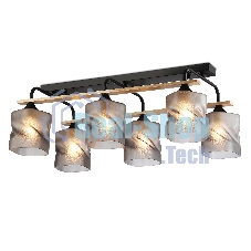 Светильник Ambrella light TR3033250/6 BK/WD черный/дерево E27/6 max 60W 580*340*245