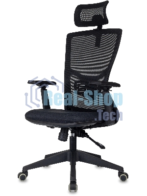 Кресло руководителя Бюрократ MC-811-H черный Elastic-102 крестов. пластик