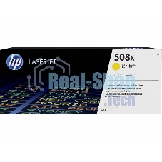 Тонер Картридж HP 508X CF362X желтый для HP CLJ M552/M553 (9500стр.)