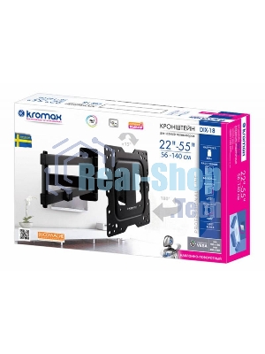 Кронштейн Kromax DIX-18 BLACK(для LED/LCD телевизоров 22