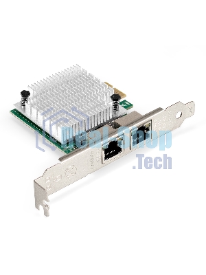 Сетевой адаптер ExeGate EXE-562 (PCI-E x1 v2.0, 2xRJ45, UTP 10/100/1000Mbps, Realtek Chipset RTL8111F)