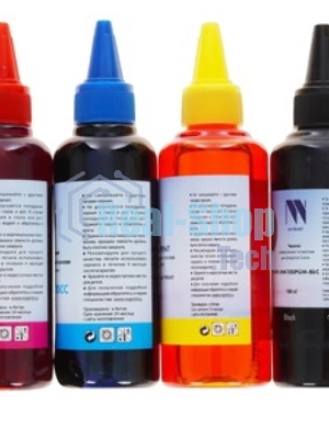 Чернила NVPrint универсальные на водной основе для аппаратов HP, комплект 4 цвета по 100 мл