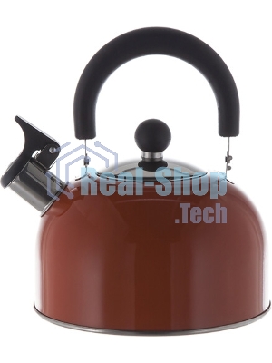 Чайник для плиты HITT H01023/1 Rondo Plus 2,5 л со св., капсул. дно, красный Л6115