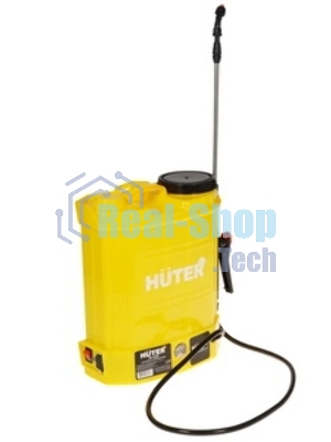 Опрыскиватель аккумуляторный Huter SP-12AC, аккумуляторный, ранцевый, 12л, желтый/черный