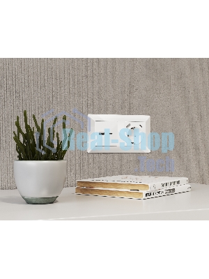 Комплект механизма розетки ALFA Белый глянец 2USB A+C 20W (быстрая зарядка) QUANT MA111010