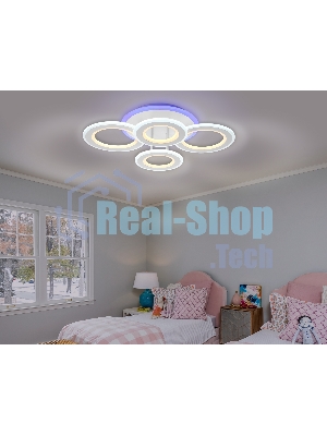 Потолочный светодиодный светильник FA8801 WH белый 123W 570*420*130 (ПДУ РАДИО 2.4)