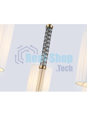 Люстра Ambrella light LH71503/7 BS/FR латунь/белый матовый E14*7 max 40W D840*640