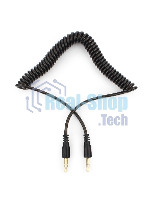 Кабель аудио Cablexpert CCA-405-6, Jack3.5 - Jack3.5, 2м, спиральный