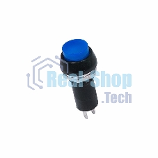Выключатель-кнопка Rexant 250V 1А (2с) ON-OFF синяя