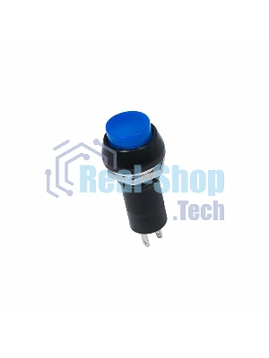 Выключатель-кнопка Rexant 250V 1А (2с) ON-OFF синяя