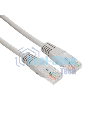 Пaтч-корд U/UTP Rexant, cat.5e, RJ45-RJ45, неэкранированный, LSZH серый, 5м