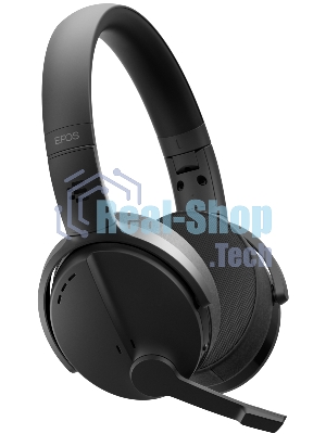 Беспроводные/проводные наушники EPOS Adapt 560 черный, накладные, Bluetooth + USB, активное шумоподавление