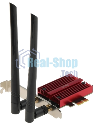 Сетевой адаптер Wi-Fi + Bluetooth Cudy WE3000S АХ5400 PCI Express (ант.внеш.съем) 2ант.