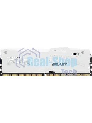 Оперативная память Kingston Fury Beast, DDR5, 32Gb (2x16GB), 5600MHz, CL36, DIMM, радиатор, RGB, белый