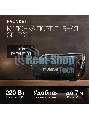 Колонка портативная Hyundai H-PS1029 черный 220W 4.1 BT 10м 4800mAh