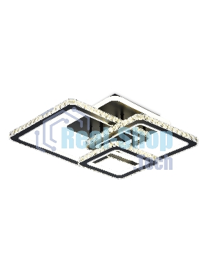 Управляемый светодиодный светильник Ambrella light FA1733/3 BK/CH черный/хром 145W 3000K/4200K/6400K 670*510*150 (ПДУ РАДИО 2.4G)