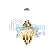 Люстра Ambrella light LH41023/18 BS/CL латунь/прозрачный E14*18 max 40W D700*750