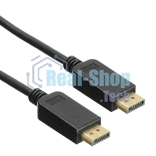 Кабель аудио-видео Buro ver 1.4 DisplayPort (m)/DisplayPort (m) 1.5м. черный (BHP-DPP-1.4-1.5)