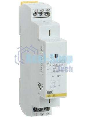 Реле промежуточное OIR 1 конт. (16А) 230В AC IEK OIR-116-AC230V