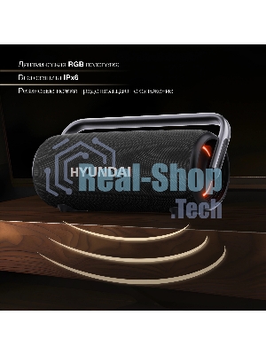 Колонка портативная Hyundai H-PS1029 черный 220W 4.1 BT 10м 4800mAh