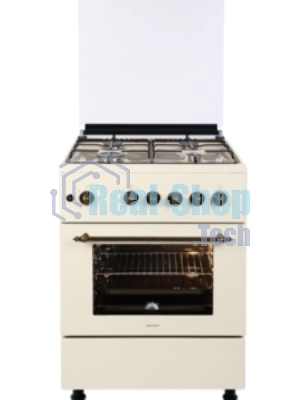 Плита газовая Nordfrost GG 6061 Y бежевый, конфорок 4 шт, духовка 63 л, 60 см x 89 см x 60 см