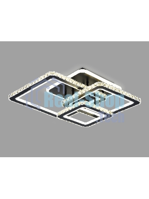 Управляемый светодиодный светильник Ambrella light FA1733/3 BK/CH черный/хром 145W 3000K/4200K/6400K 670*510*150 (ПДУ РАДИО 2.4G)
