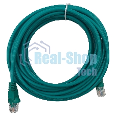 Патч-корд Buro UTP 4 пары cat.5e CCA molded 5м зеленый RJ-45 (m)-RJ-45 (m)