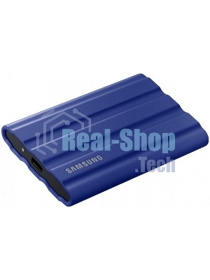 Внешний SSD Samsung T7 Shield, 1TB, USB 3.2 Gen 2 Type-C, R/W 1050/1000, синий