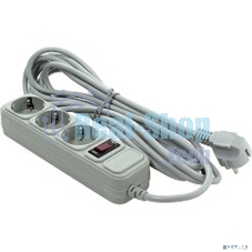 Сетевой фильтр ExeGate EX221183RUS SP-3-5G (3 розетки, 5 м, евровилка, серый)