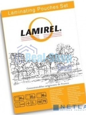 Пленка для ламинирования Lamirel, набор А4, A5, A6 по 25 шт., 75 мкм, 75 шт. в упаковке