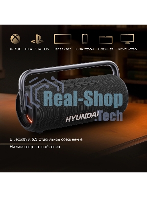 Колонка портативная Hyundai H-PS1029 черный 220W 4.1 BT 10м 4800mAh