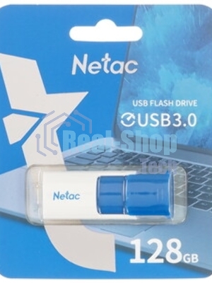 Флешка USB Netac U182 красный USB 3.0 Flash 128Gb, NT03U182N-128G-32RE, выдвижной