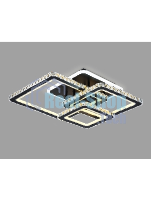 Управляемый светодиодный светильник Ambrella light FA1733/3 BK/CH черный/хром 145W 3000K/4200K/6400K 670*510*150 (ПДУ РАДИО 2.4G)