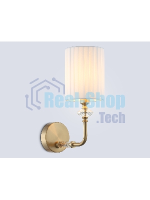 Настенный светильник Ambrella light LH71506 BS/FR латунь/белый матовый E14 max 40W 230*120*310
