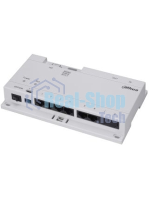 Коммутатор Dahua DHI-VTNS1060A, 6×PoE (24 В) + 2×Uplink, неуправляемый