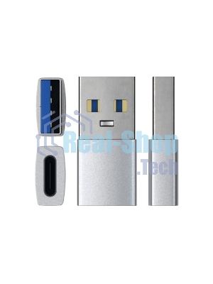 Адаптер Satechi USB Type-A to Type-C. Цвет серебристый.