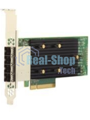 Адаптер HBA SAS 9400-16e SGL (05-50013-00), PCIe 3.1 x8 LP, Tri-Mode SAS/SATA/NVMe 12G HBA, 16port(2*ext SFF8644), 3416 IOC