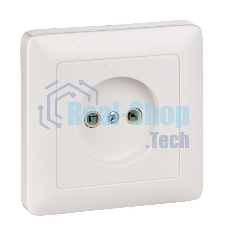 Розетка WESSEN RS10-132-BХИТ белый 1-я б/з 10А скрытый монтаж