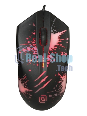Мышь проводная Oklick 399M STIGMA черный, 1200 dpi, USB, кнопки - 3