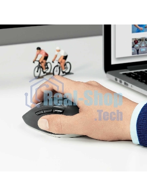 Мышь беспроводная Logitech M720 Triathlon черный, 1000 dpi, радиоканал, Bluetooth, USB, кнопки - 8