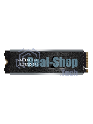 Накопитель SSD ADATA LEGEND 970, 2Tb, PCIe 5.0 x4, M.2 2280, NVMe, R/W 10000/10000, с радиатором