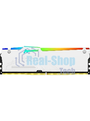 Оперативная память Kingston Fury Beast, DDR5, 32Gb (2x16GB), 5600MHz, CL36, DIMM, радиатор, RGB, белый