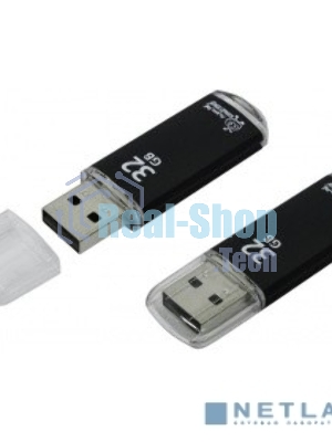 Флешка USB Smartbuy V-Cut (SB32GBVC-K), 32Gb, USB 2.0, R/W 25/15, черный
